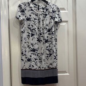 French Connection Navy and White Floral Mini Dress